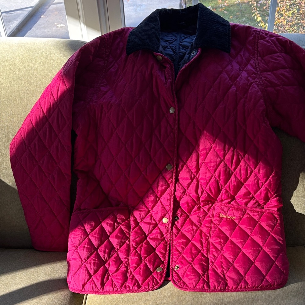 Barbour Fuchsia Quilted Jacket - Picture 2 of 7